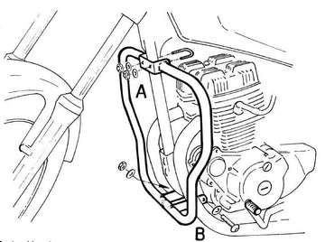 Honda CM 125 [1982-1986] - Bar pro ochranu motoru