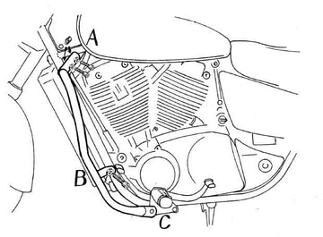 Honda VT 1100 C2 Shadow [1995-2000] - Bater защита от двигателя