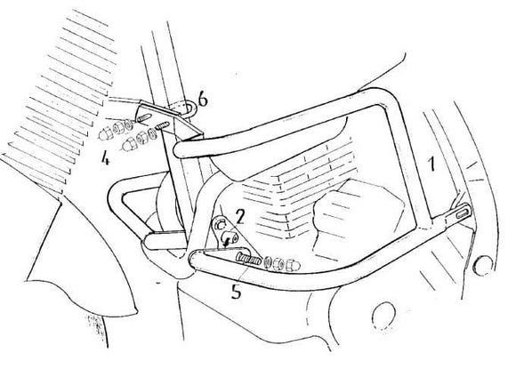 ホンダNX 650ドミネーター[1995-2002]  - モーター保護バー