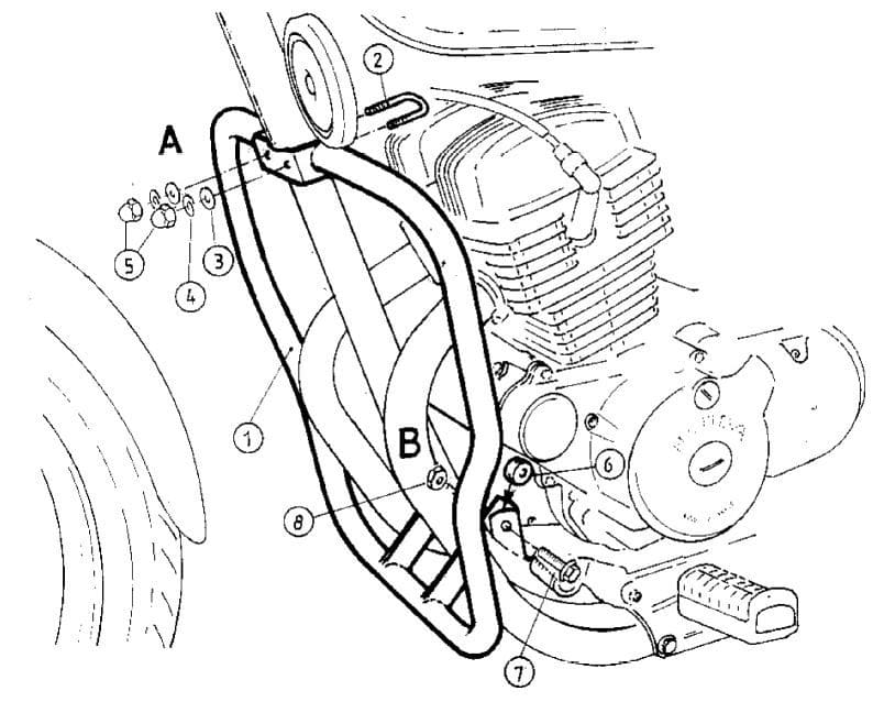 Honda CMX 250 Rebel [1996-2001] - Motorschutzbügel