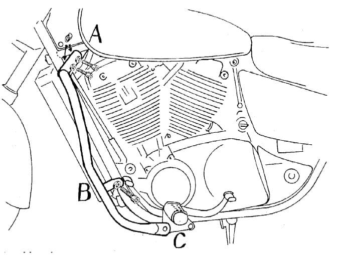 Honda VT 1100 C3 Shadow [1998-2001] - Motorschutzbügel