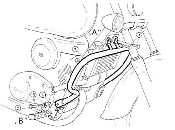Honda VT 125 C2 Shadow [1999-2000] - Bar pro ochranu motoru