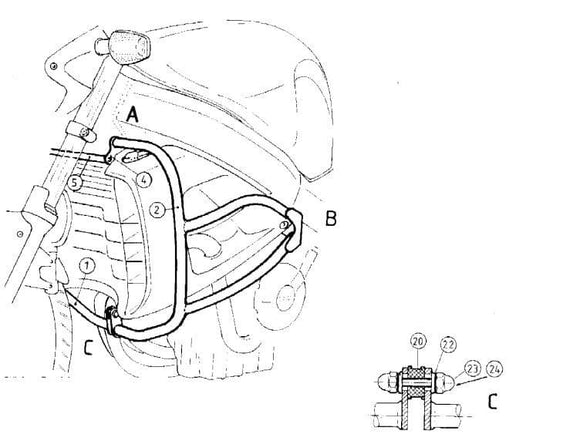 Honda X-11 Eleven [2000-2003] -Motor Protection Bracket