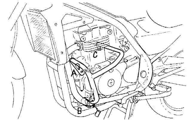 Kawasaki ER-5 [1997-2000]-Barra de protección motora