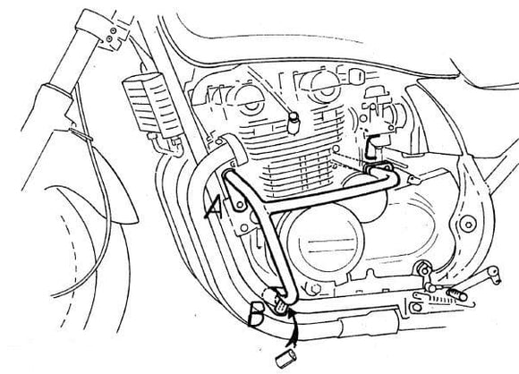 Kawasaki Zephyr 550 [1991-1999]-Motorschutzbügel