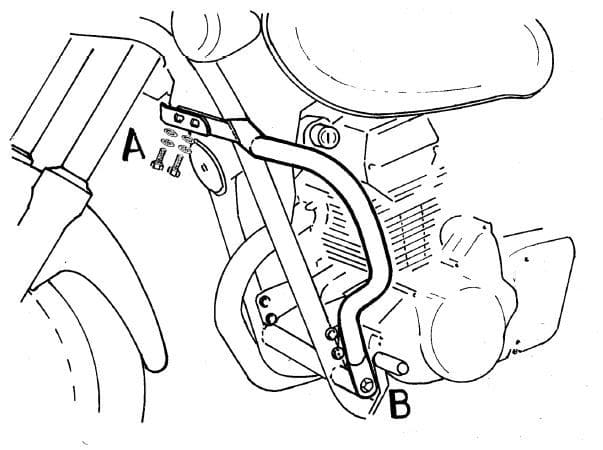 Kawasaki EL 125 [1998-2007] - Barra di protezione del motore