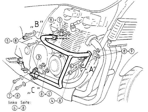 Kawasaki ZR-7 [1999-2003] -Motor Protect