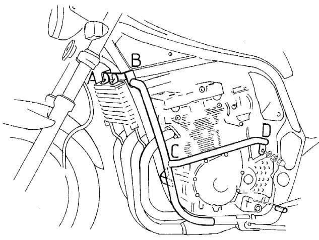 Suzuki GSF 600 S [1996-1999] - Bar pro ochranu motoru