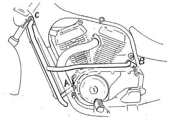 Suzuki vs 600 GLP Intruder [1995-1997] - Barra de proteção ao motor