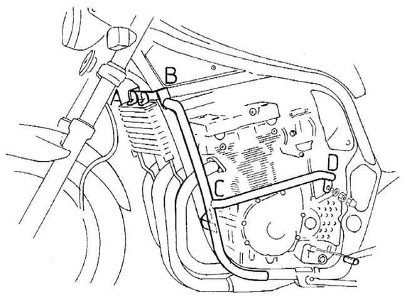 Suzuki GSF 1200 S [1996-2000] - Motorschutzbügel