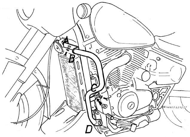 Suzuki VZ 800 Marauder [1996-2003] - Pasek ochrony silnika