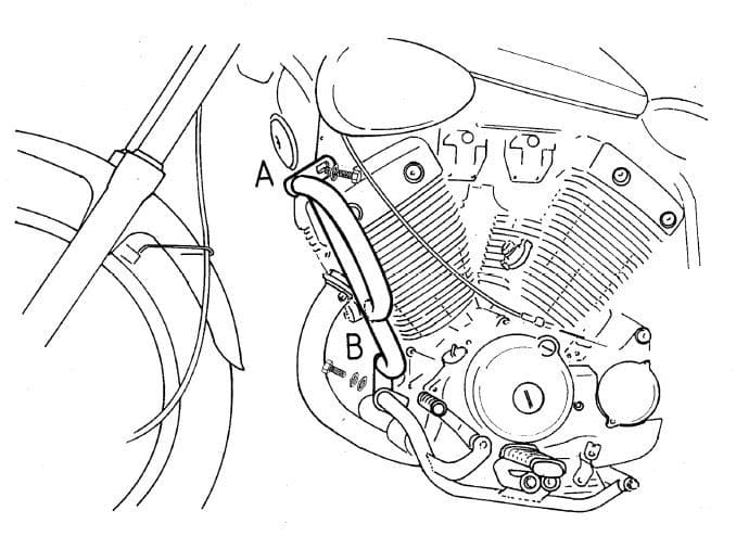 Yamaha XV 535 [1988-2003] - Bar pro ochranu motoru