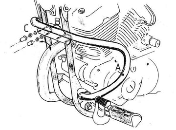 Yamaha XV 125 [1989-2002] - motor protection bar