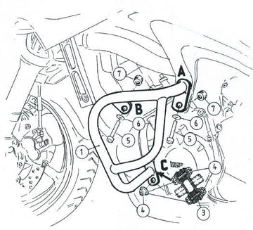 Yamaha FZ 6 [2004-2010] - Motorbeskyttelsesbjælke
