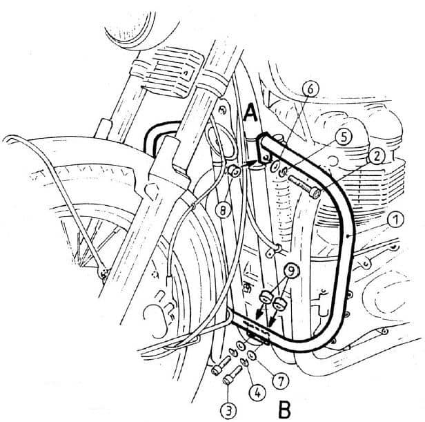 Triumph Thruxton [2004-2015] - motor protection bar
