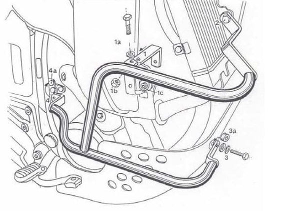 Honda XRV 650 [1988-1992] - Pasek ochrony silnika