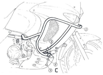 Honda XL 1000 V Varadero [1999-2002]  - モーター保護バー