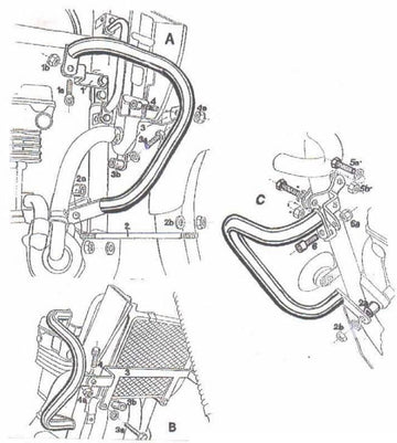 川崎KLE 500 [1991-2007]  - 电机保护栏