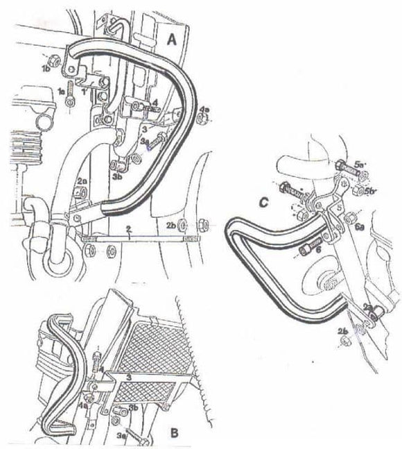 Kawasaki Kle 500 [1991-2007] - barre de protection des moteurs