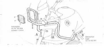 BMW R 850 GS [1994-2000] - Tankbeschermingsbalk - 0