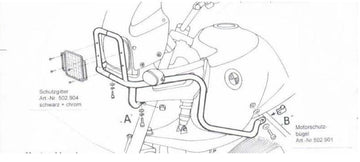 BMW R 850 GS [1994-2000] - Tankbeschermingsbalk
