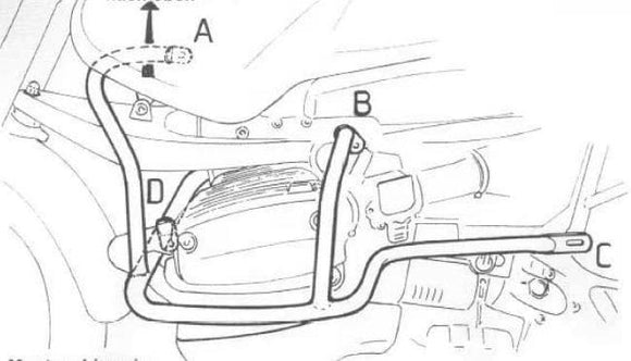 BMW R 1150 GS [2000-2004] - barre de protection des moteurs