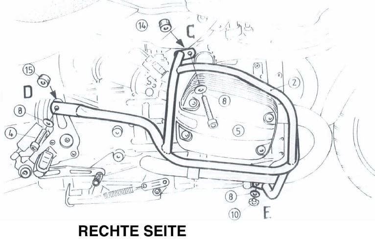 BMW R 850 R [2000-2006] - Motorskyddsfält