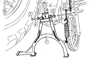ヤマハXT 660 R [2004-2016]  - メインスタンド