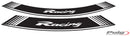 PUIG Racing Felgenrandaufkleber – Universal | Weiß | PUIG 5531B