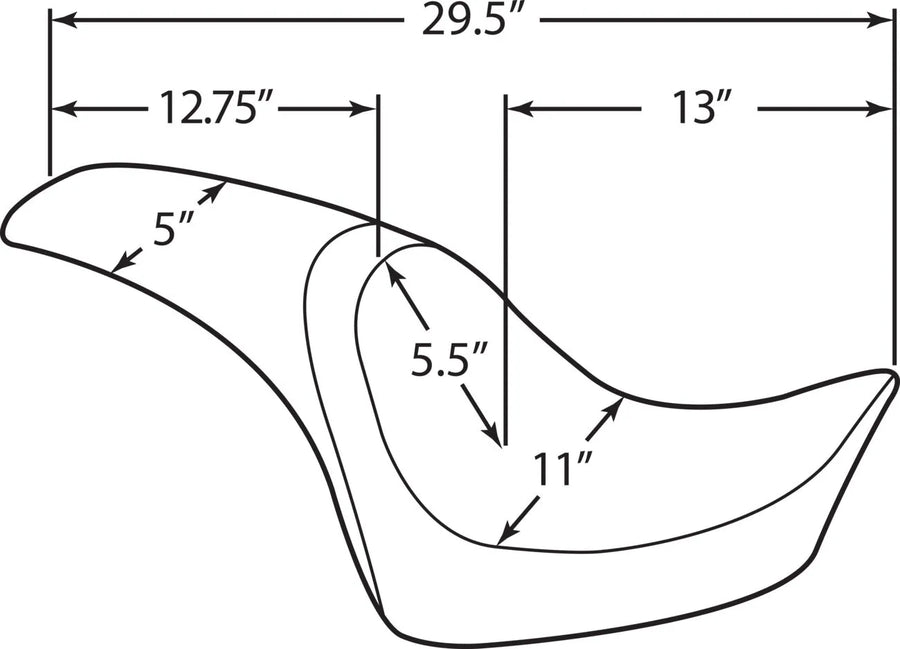 harley davidson flstc [DRAG SPECIALTIES] – Predator sæde