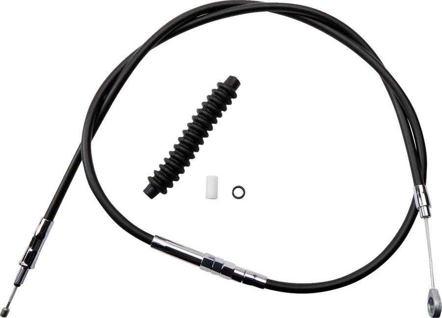 harley davidson fxs [DRAG SPECIALTIES] – Hocheffizientes Kupplungsseil aus schwarzem Vinyl