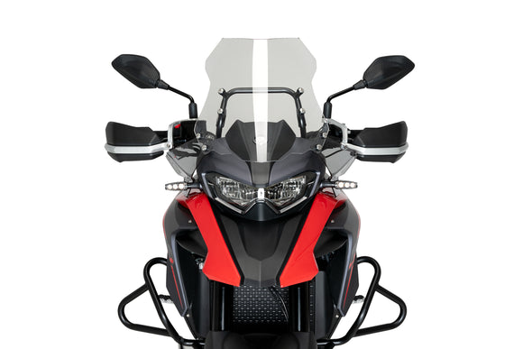 QJ SRT 700X ON ROAD [2025] – Tuulenohjain pidennetty – läpinäkyvä