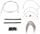 harley davidson flhtc [BURLY BRAND] – Komplettes Edelstahl-Lenkerzug/Bremsleitungs-Kit-2