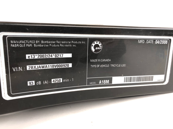 Can on the Spyder SM5 [2009] -Schwinge