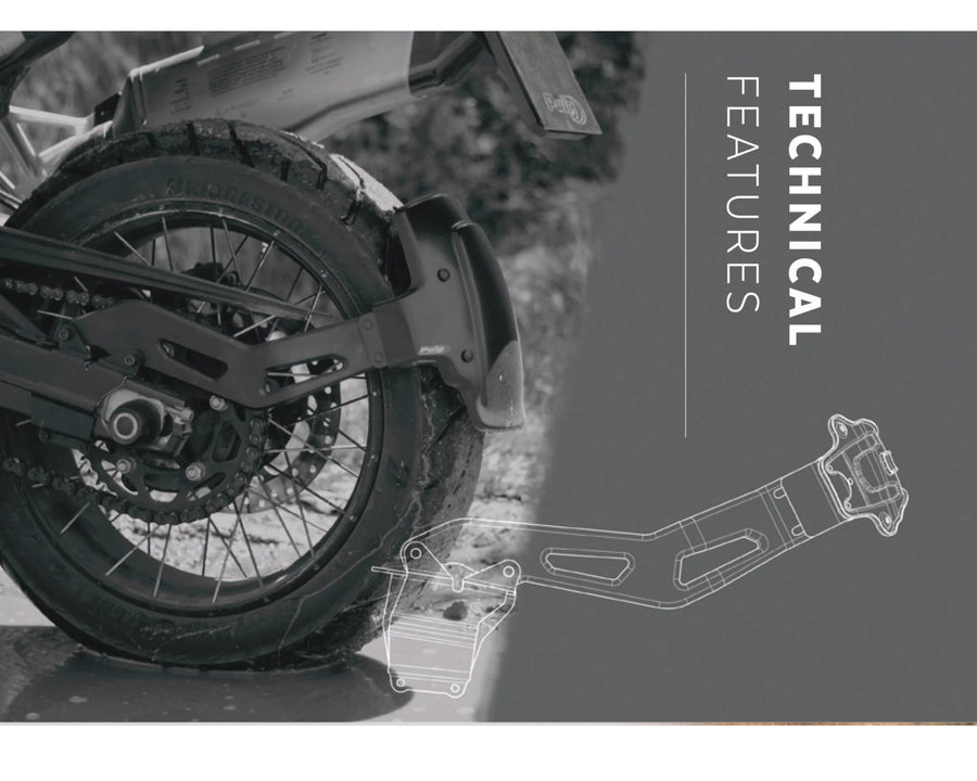BMW F 750 GS [2024] – Spatbord met enkele achterbrug – Matzwart