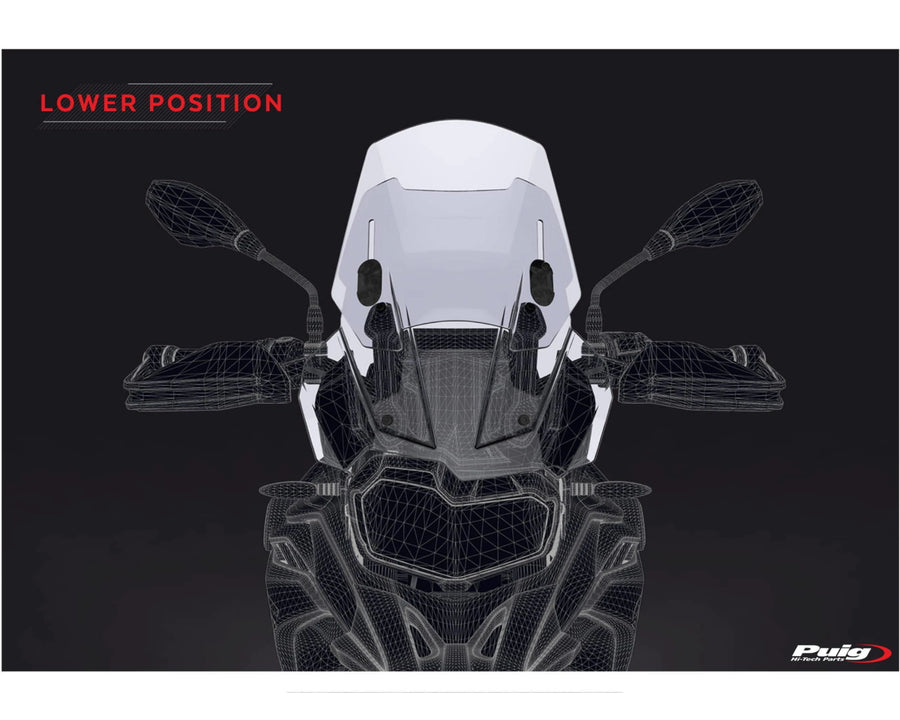 BMW F 750 GS [2024] – Justerbar skærm – Gennemsigtig