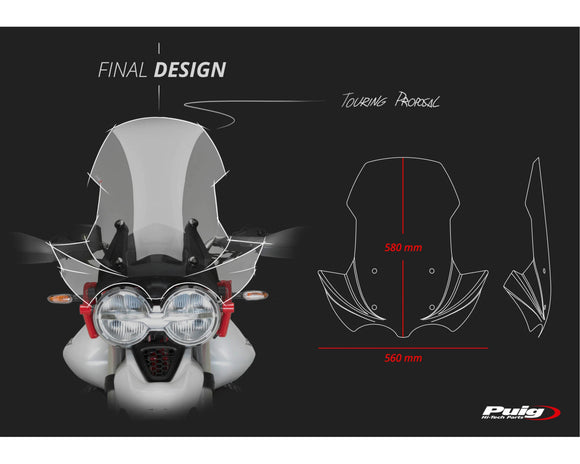 MOTO GUZZI V 85 TT TRAVEL [2020] – Tourenscheibe – Transparent