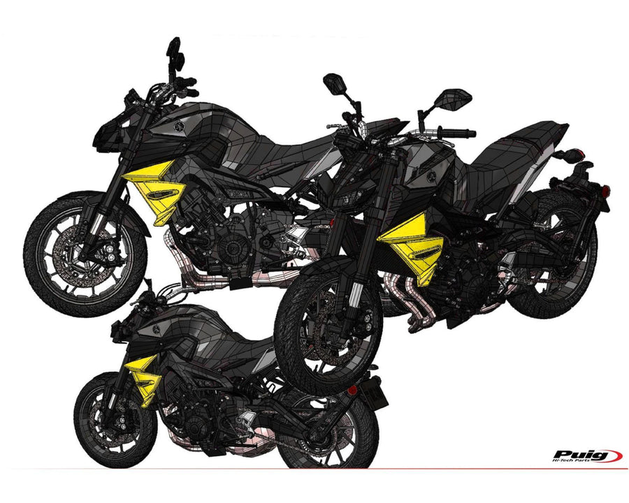 YAMAHA MT-09 SP [2020] – Kühlerdeckel – Mattschwarz