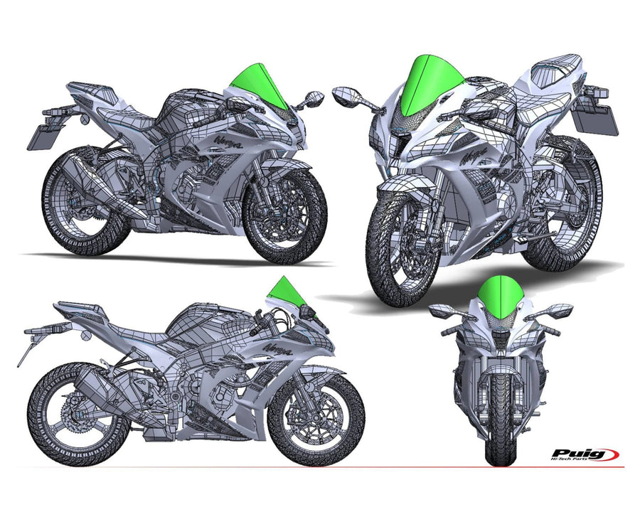 KAWASAKI ZX-10RR NINJA PERFORMANCE [2018] – R-Racer Scheibe – Stark getönt