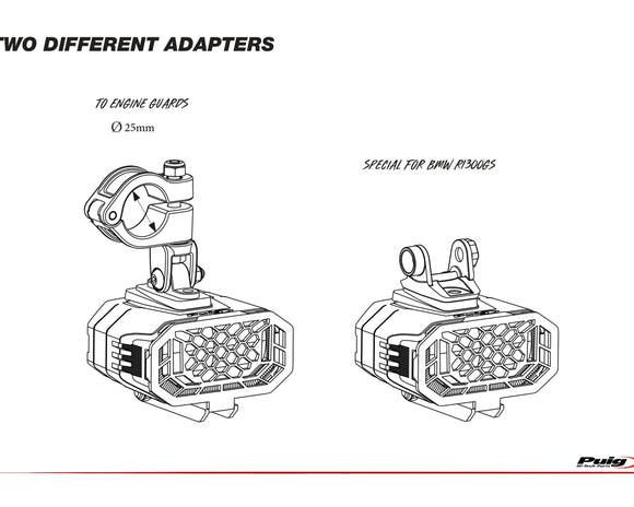 HONDA CMX 1100 TOURING REBEL [2025] – Faróis adicionais Névoa – Preto