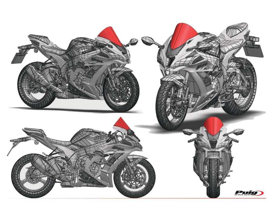 DUCATI PANIGALE V2 [2024] – R-Racer skærm – Gennemsigtig