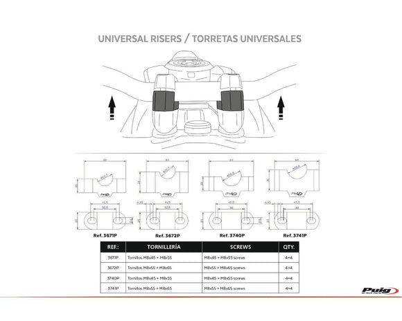 BMW S 1000 XR [2025] — Накладки на руль — Черный