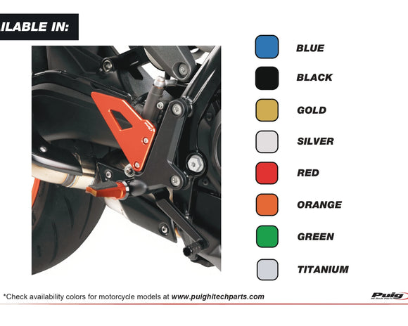 KTM 990 DUKE R [2025] – ヒールプレート – ブラック