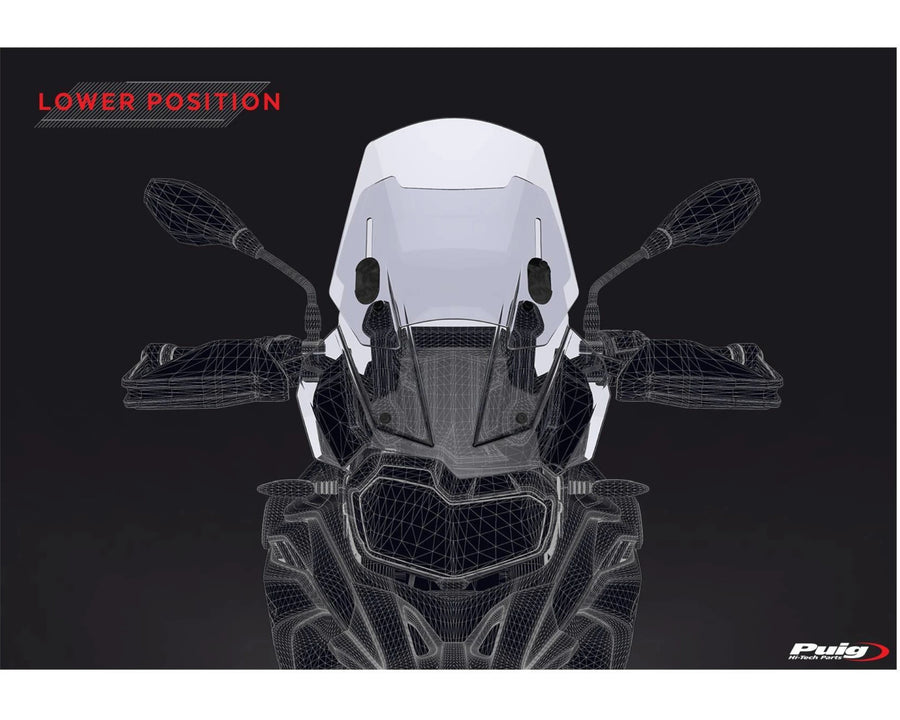 BMW F 750 GS [2024] – Justerbar skærm – Gennemsigtig