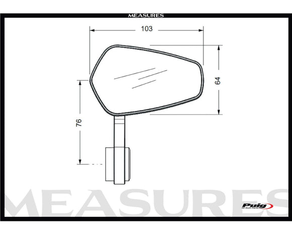 KTM 890 DUKE R [2025] – Bond バックミラー – ブラック