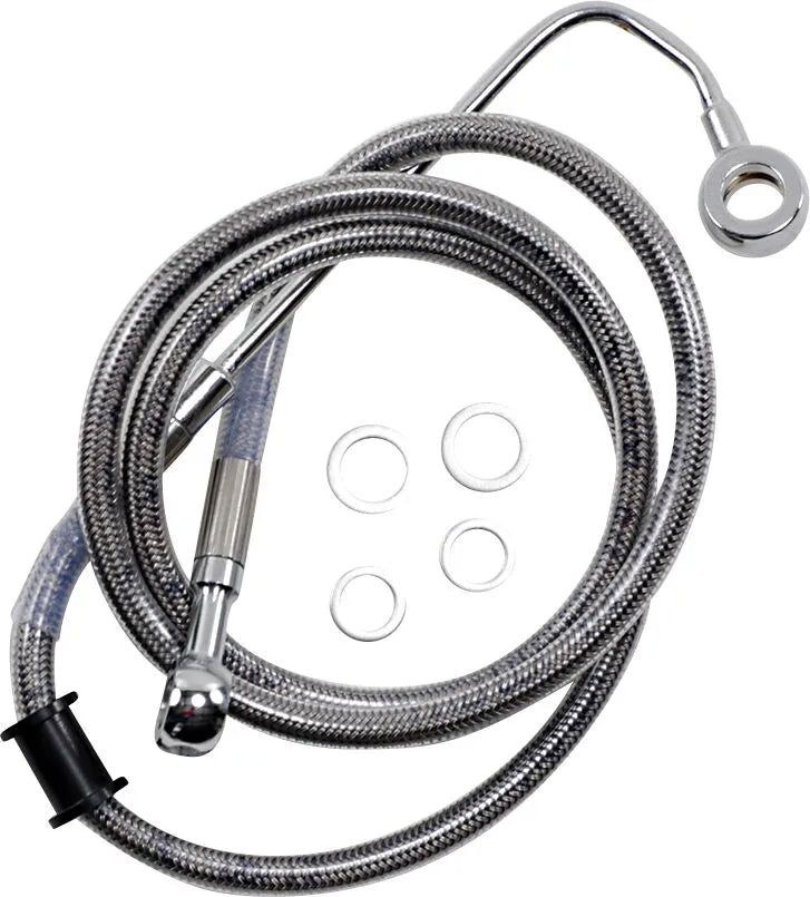 harley davidson flstc [DRAG SPECIALTIES] – Verlängerte Edelstahl-Bremsleitung