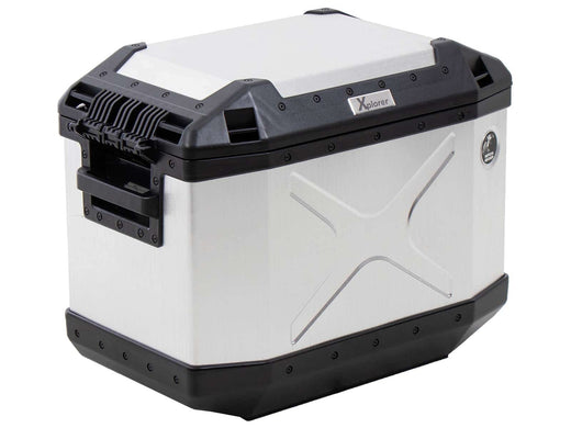 Bočna torbica [Hepco & Becker] - Alu Xplorer izrez 40 L lijevo, srebrna - izrez