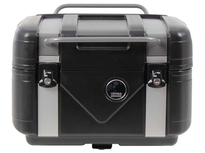 Topcase [Hepco & Becker] - Gobi Black Edition με ασημένια ένθετα - για κορυφαίες θήκες