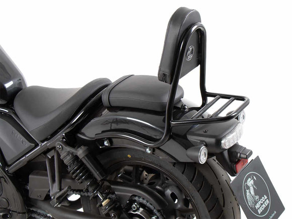 Honda CMX 1100 Rebel [2021-2024] - SISSYBAR s BRAGGAGE BRIDGE BLACK GLOSS PIPE VERSION