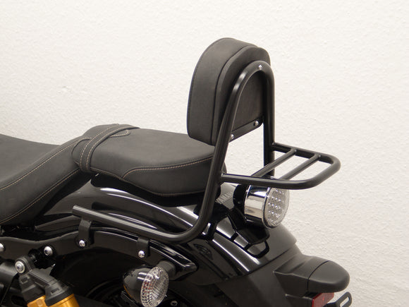 Yamaha XV 950 R [2013-2020] - Sissybar feito de cachimbo com travesseiro e bagagem, preto